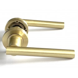 PETRA door handle OS - satin brass