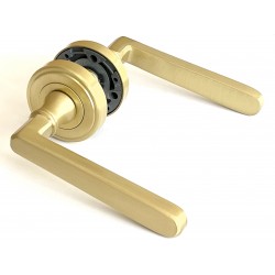 VIENNA door handle OS - satin brass