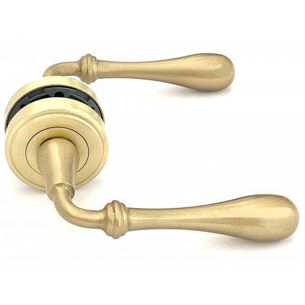 ROMA door handle OS - satin brass