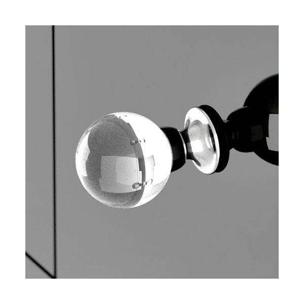 SFERA cabinet knob 40mm Murano glass / crome