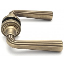DUCALE door handle YEB - patined brushed brass