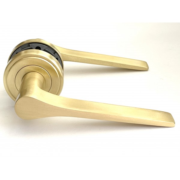STYLO door handle OS - satin brass