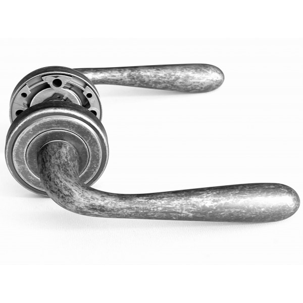 BAIA door handle on Gaia rose SIB - old silver