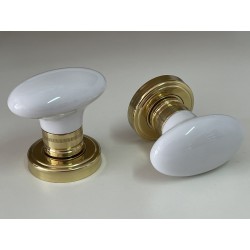 IGEA door knobset OLV - polished brass