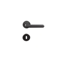 Klamka Colombo Mood ONE CC11 R z rozetami na klucz, C03 black