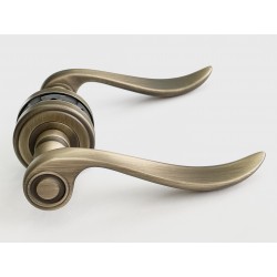 LARA door handle YEB - patined brushed brass