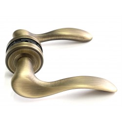 ASIA door handle YEB - patined brushed brass